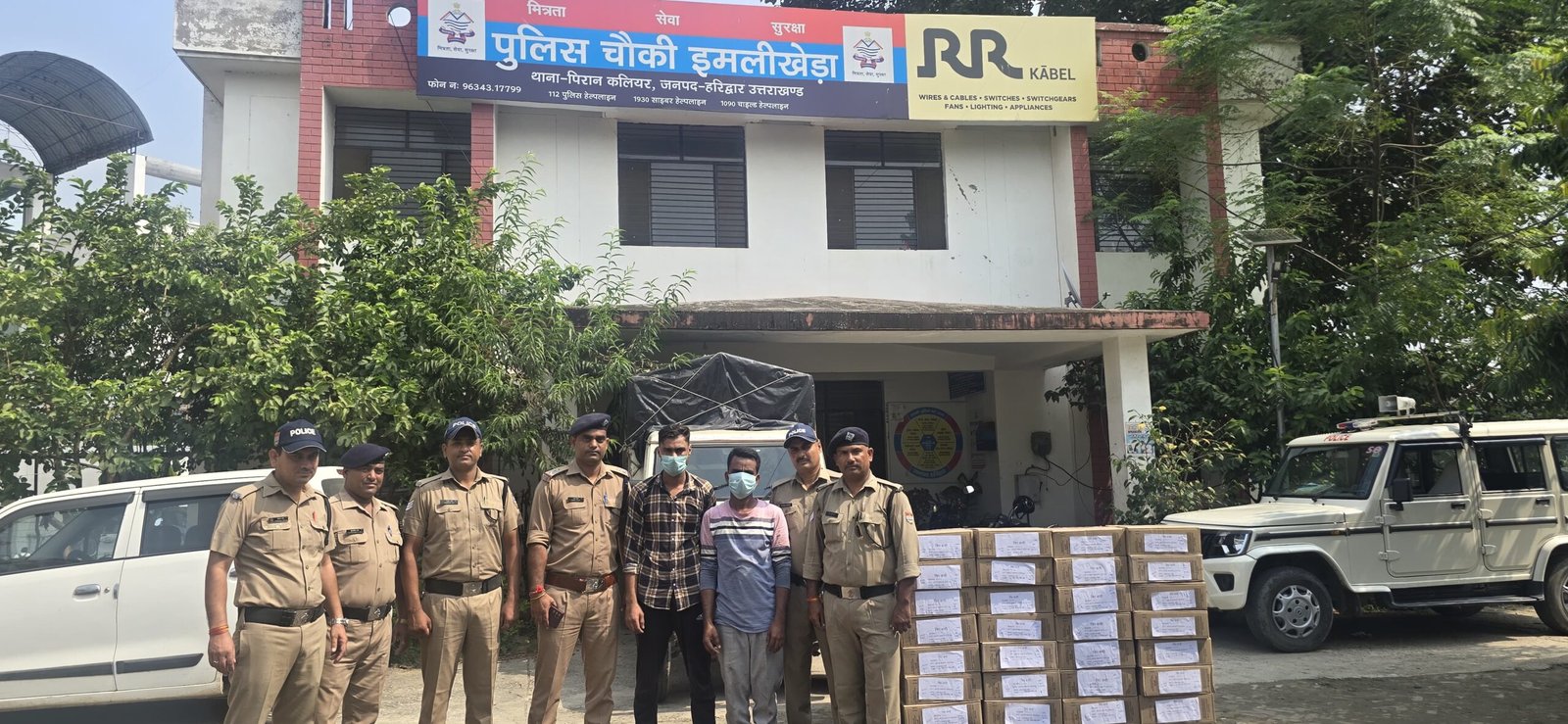 थाना प्रभारी पिरान कलियर का नशे पर एक करारा प्रहार, गिरफ्त में आए नशे के सौदागर, 222 पेटी शराब की बरामद